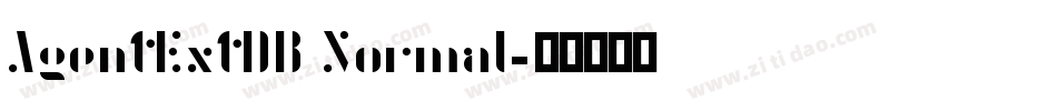 AgentExtDB Normal字体转换